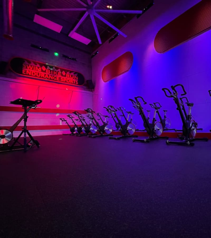 a group fitness spinning studio at a gym near me in reno